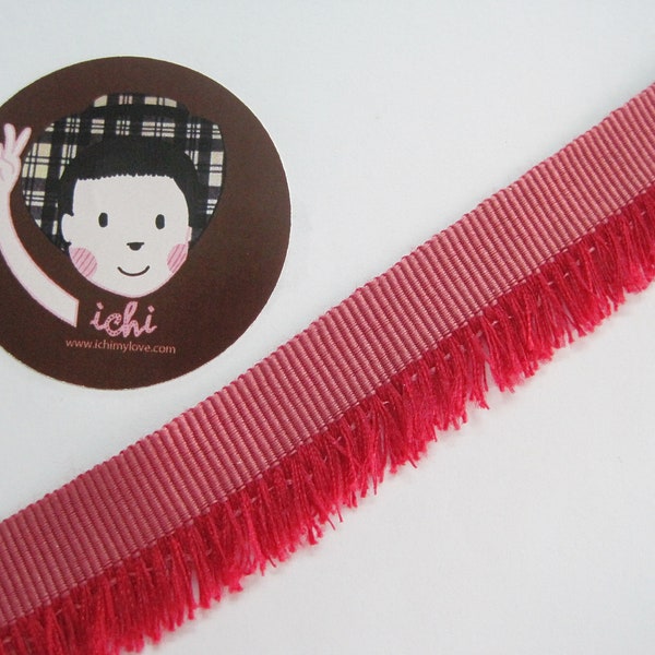 5 Yards Ruby Tiny Cotton Tassel Trim, tassel fringe, wholesale trim, mini tassel trim, chainette fringe, red tassel trim, red tassel fringe