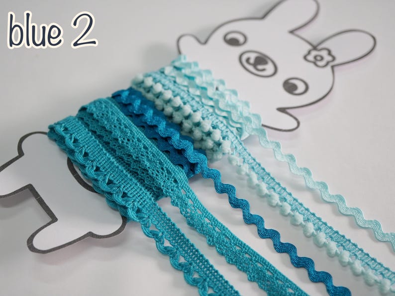 5 Yards Blue Lace Rabbit Set - Etsy