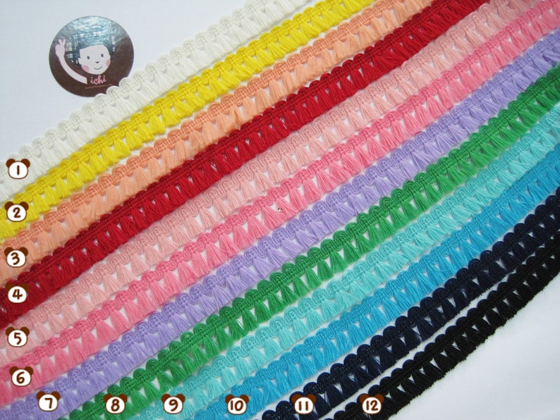 5 Yards Pink Mini Tassel Trim Matte Tassel trim Pink Trim Etsy