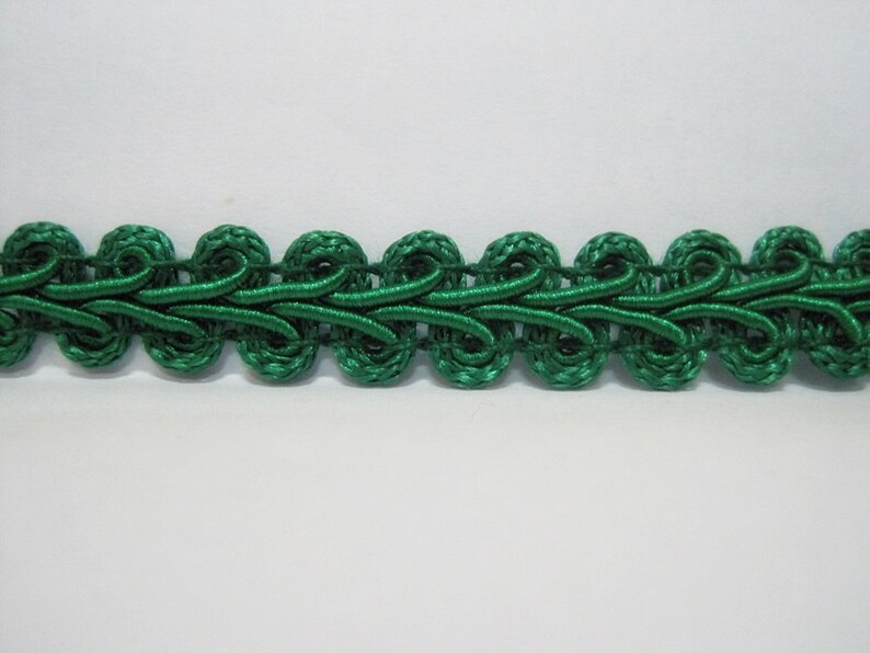 5 Yards 3/8 Pine Green Gimp Braided Trim Gimp Braid Etsy