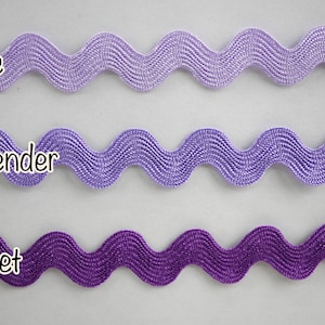 5 Yards 1/2&quot; Purple Rick Rack Trim, Ric Rac Trim, Rick Rack Lot, wholesale rick rack, Rick Rack trim, purple lace trim, violet rick rack