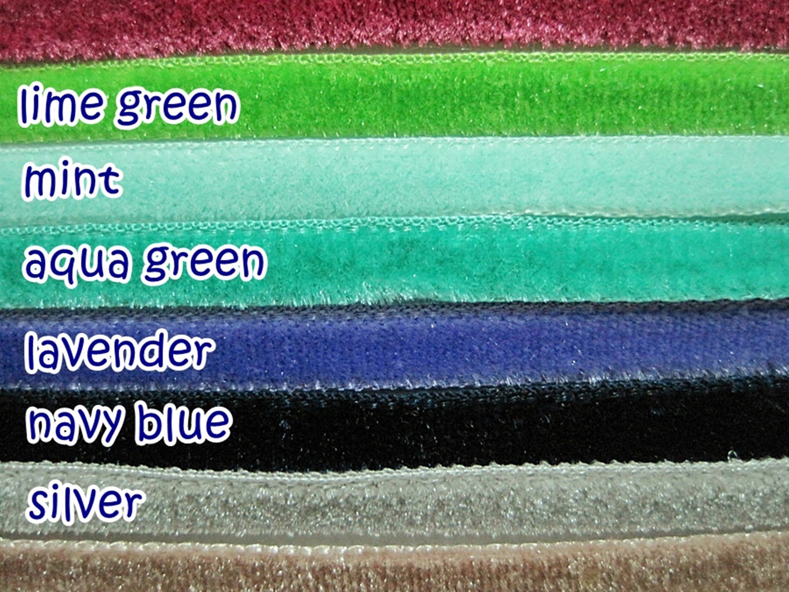5 Yards 1/4" Aqua Blue Velvet Ribbon, Blue Ribbon, Ribbon Lot ...