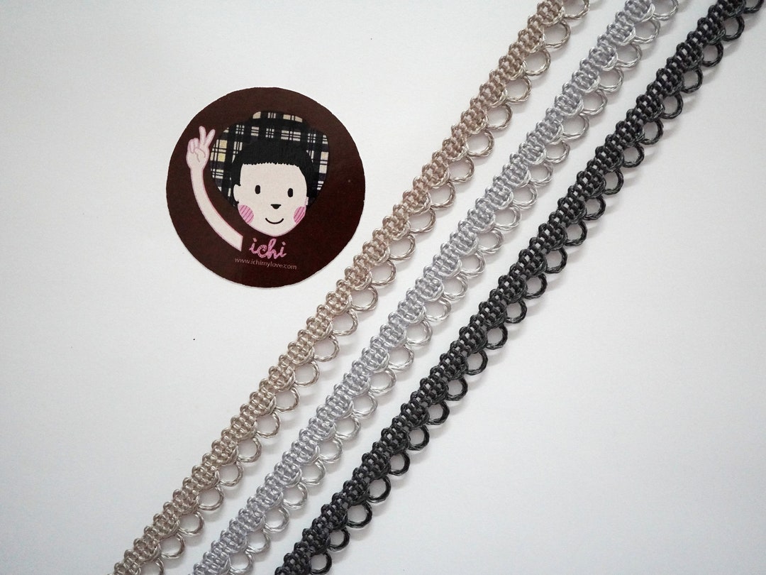 5 Yards Gray Loop Trim, Silver Loop Lace Trim, Wholesale Trim, Looped ...