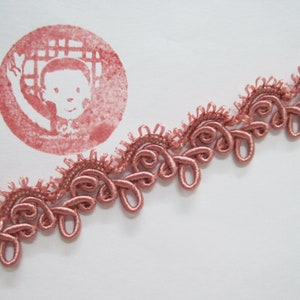 5 Yards 3/4" Rose Pink Braid Trim