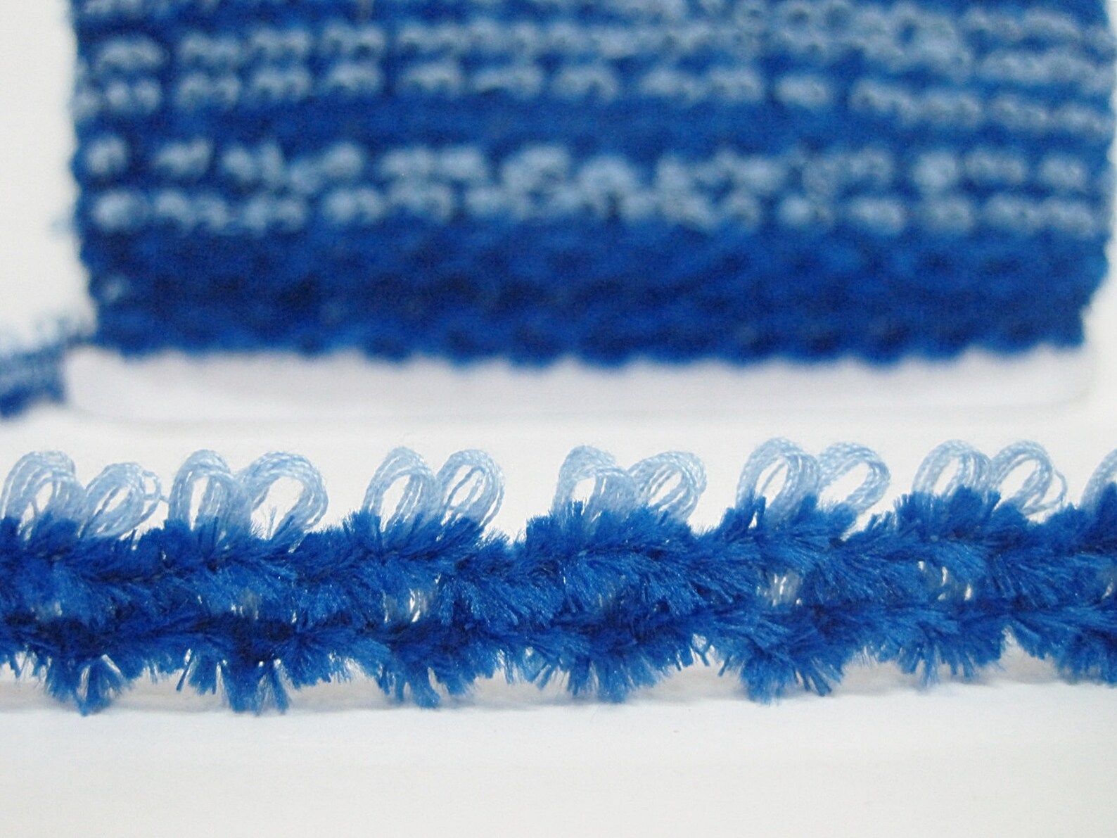 5 Yard of Royal Blue Chenille Braided Chenille Trim Velvet Etsy