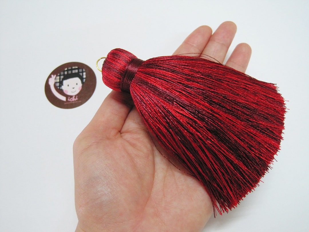 1 Pc Red Big Tassel, Large Tassel, Wholesale Tassels, Jumbo Silk Tassel