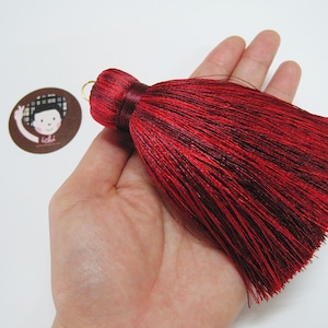 1 pc Red Big Tassel, Large Tassel, Wholesale Tassels, jumbo silk tassel, big tassel, tassel supplies, red tassel, red large tassel, red
