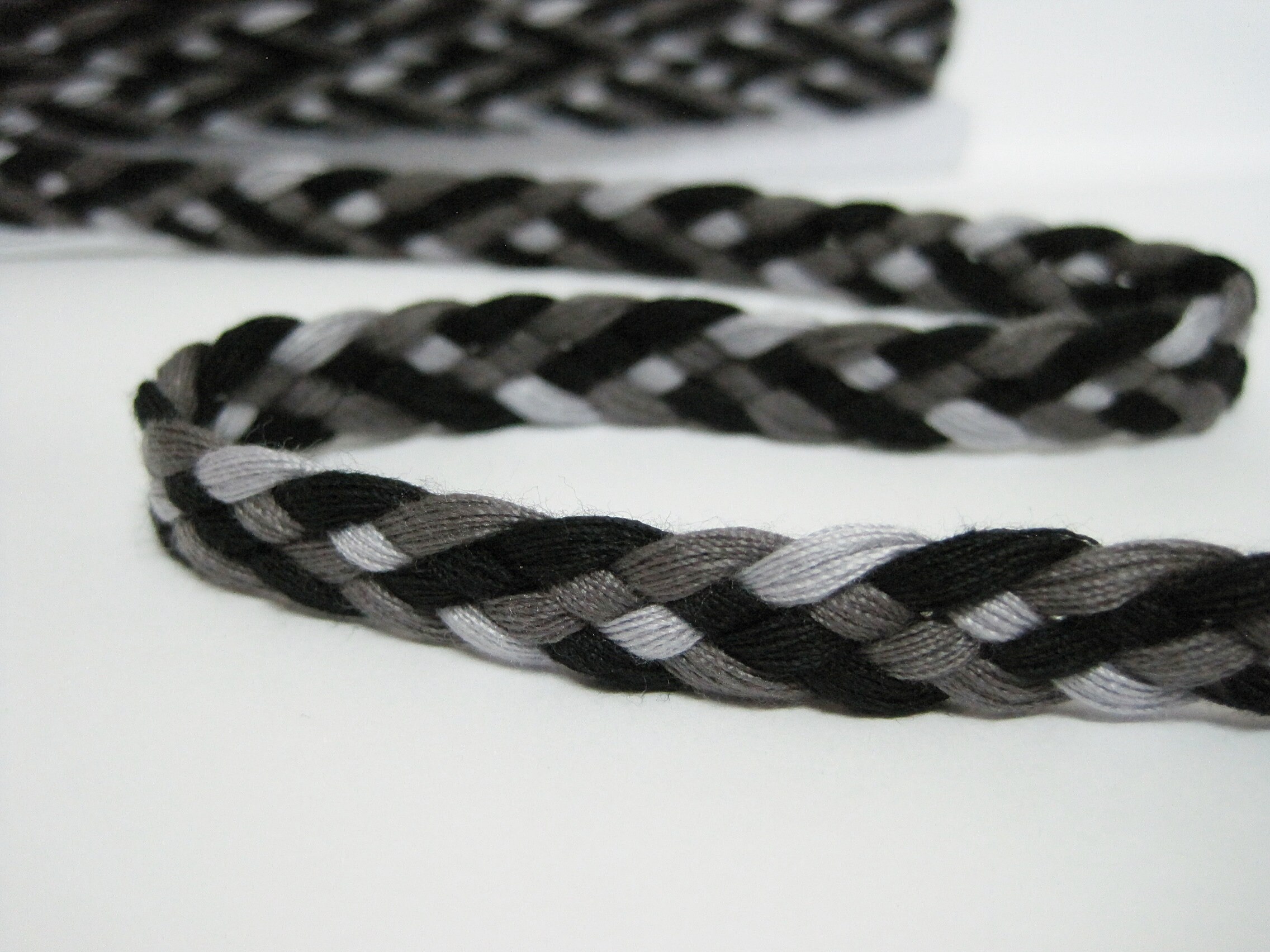 5 Yards Braided Trim Multicolored trim Flat Braided Cord Etsy