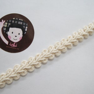 5 Yards 1/2&quot; 100% Cotton Gimp Braid, Natural trim, Ivory Trim, wholesale trim, Cotton Braid, unbleached cotton trim, cotton gimp braid