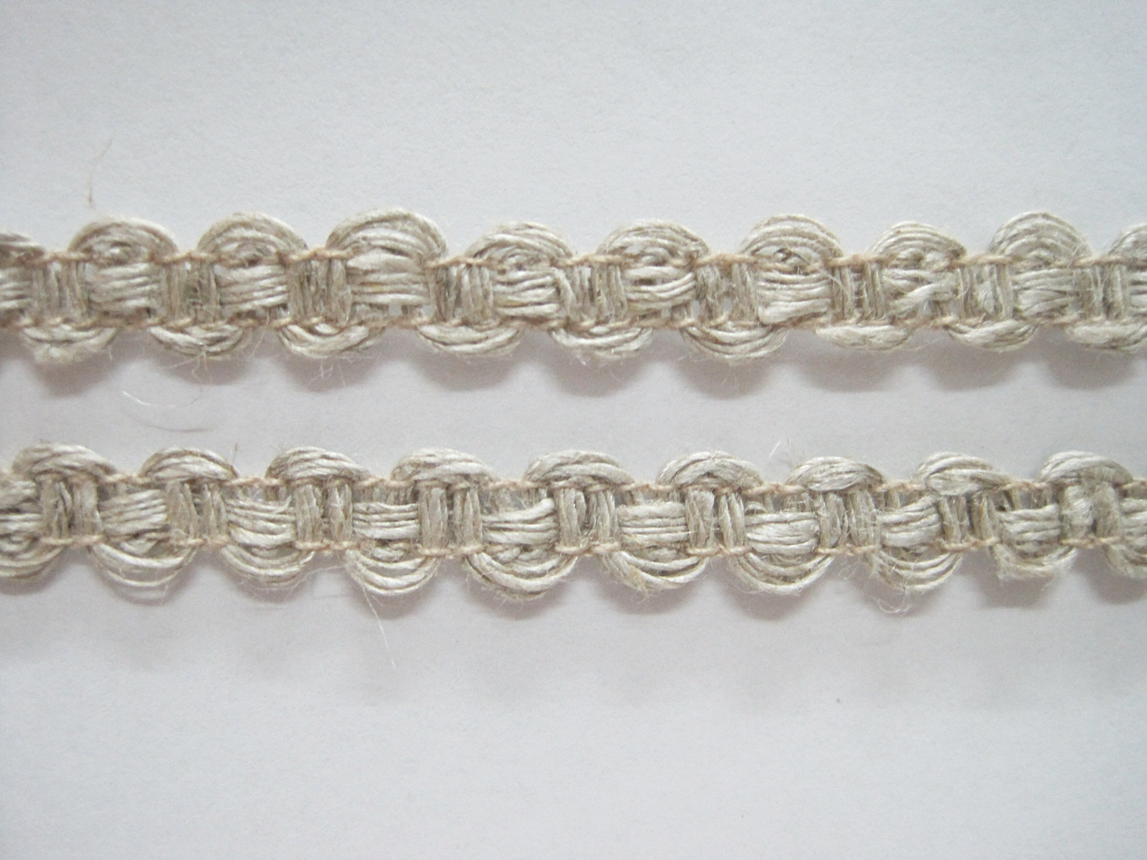 5 Yards Linen Braided Trim, Natural Trim, Wholesale Trims, Linen Lace ...
