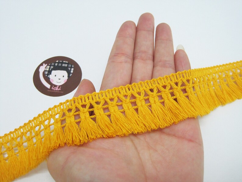 5 Yd 11/4 Orange Cotton Tassel Trim Orange Trim Etsy