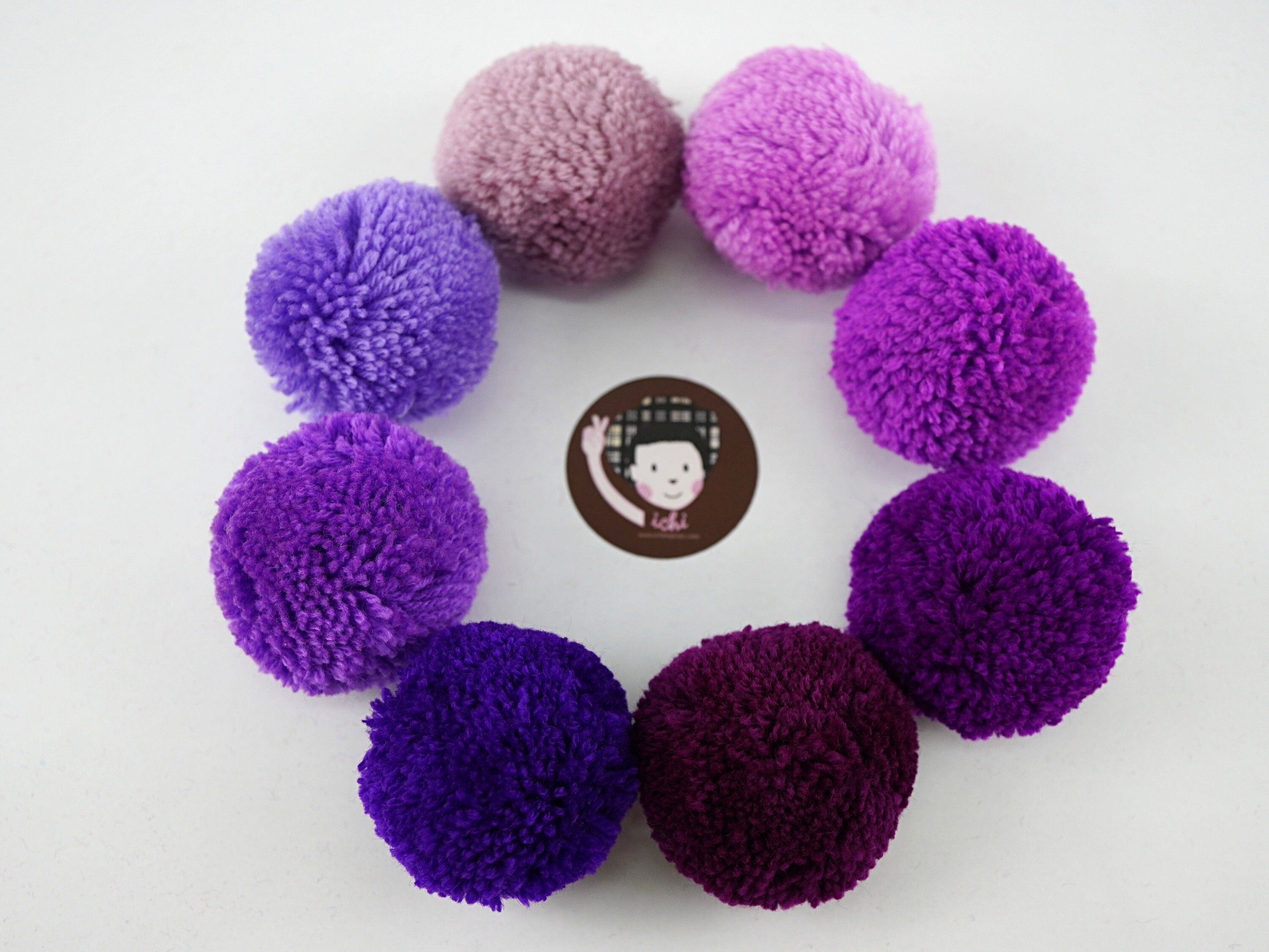 Purple Pom Beanie - Etsy