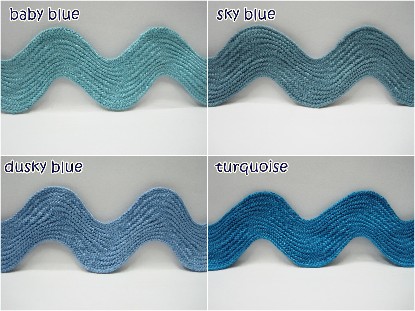 5 yards Blue Jumbo Rick Rack Trim Blue rick rack Rick Rack Etsy