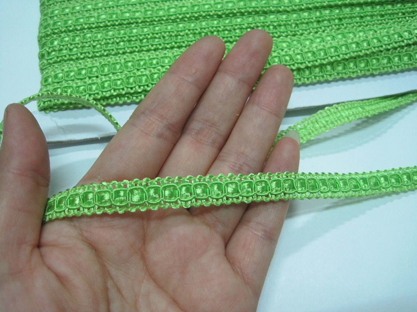 5 Yards 5/16 Braid Trim Lime Green Braid Trim Gimp Etsy