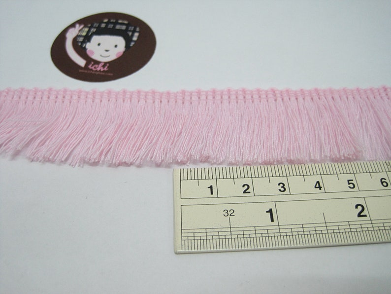 5 Yards Soft Pink Cotton Tassel Trim Pink Trim Pink Tassel Etsy