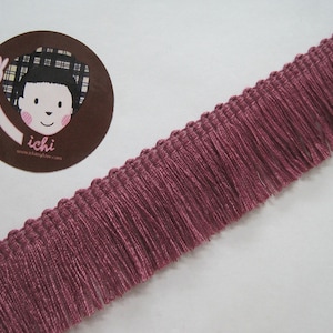 5 Yards Purple Cotton Tassel Trim, violet Trim, purple tassel fringe, wholesale trim, lavender tassel trim, purple chainette fringe