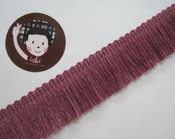 5 Yards Purple Cotton Tassel Trim, violet Trim, purple tassel fringe, wholesale trim, lavender tassel trim, purple chainette fringe