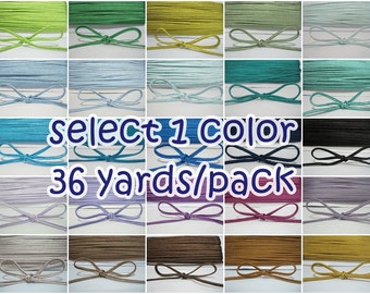 1 pack (36 yards) 3 mm Soutache Braid, Braided cord, soutache cord, soutache braided, wholesale cord, flat cord, jewelry making cord, cords