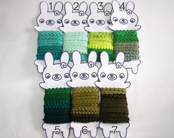 5 yards Green lace Rabbit set