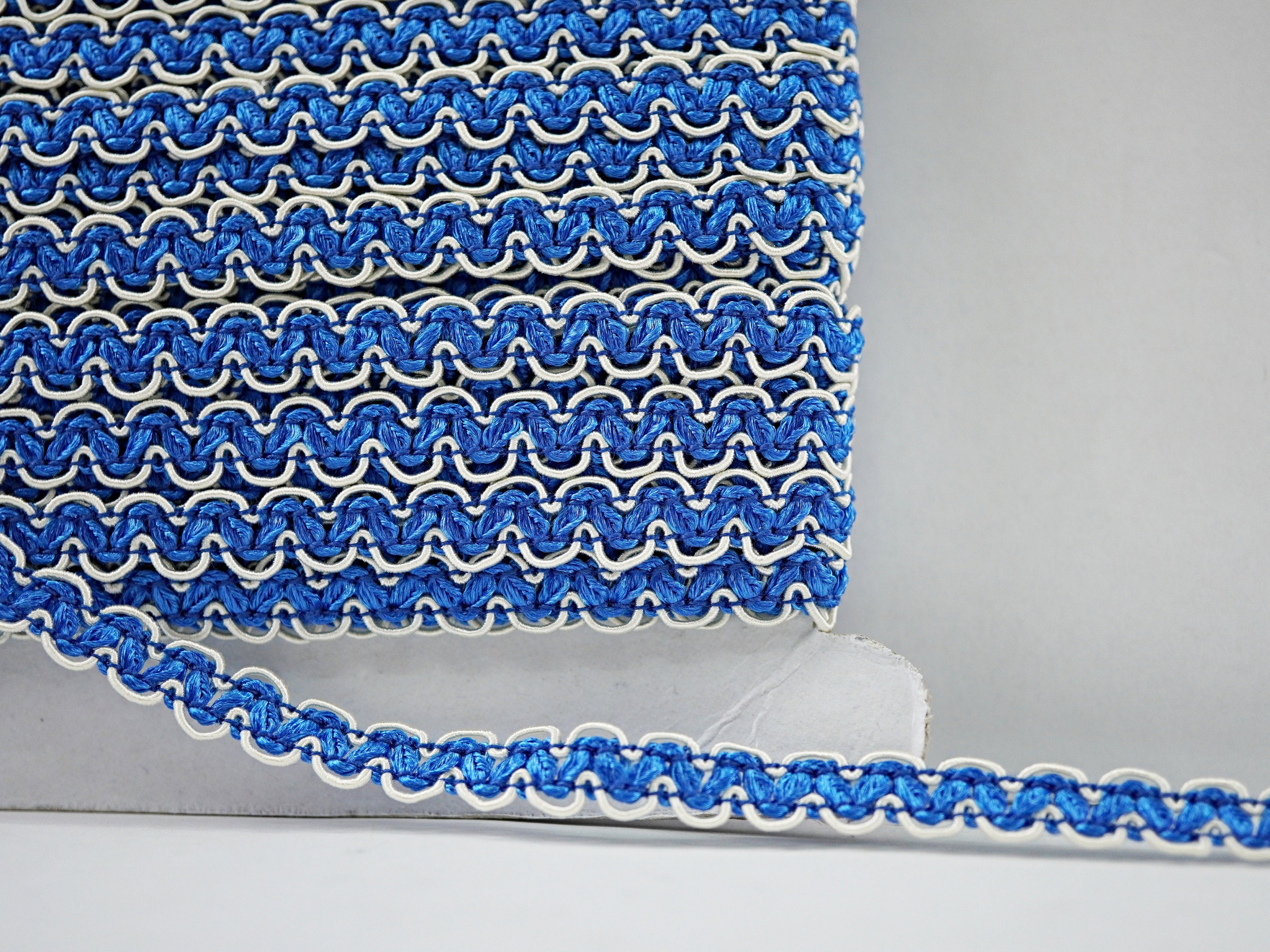 Blue Ric Rak Trim 5 Yards Blue Rick Rack, Rick Rack Trim, Zig Zag Trim, Zig Zag, Ric Rac ...