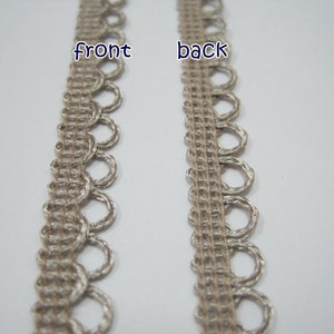 5 Yards Warm Gray Loop Trim, Gray Trim, Loop Trim, Wholesale Trim ...