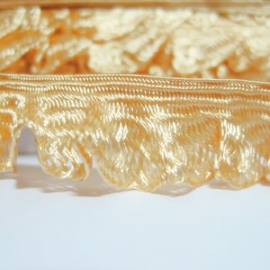 5 Yards Gold Ruffle Trim, Ruffle Trim, Rainbow Trim, Ruffle Trim, Gold Trim, NON-Elastic Trim, Shiny Ruffle Trim, Colorful, chiffon trim