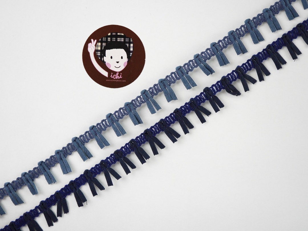 5 Yards Blue Tassel Trim Tassel Trim Tassel Fringe Etsy