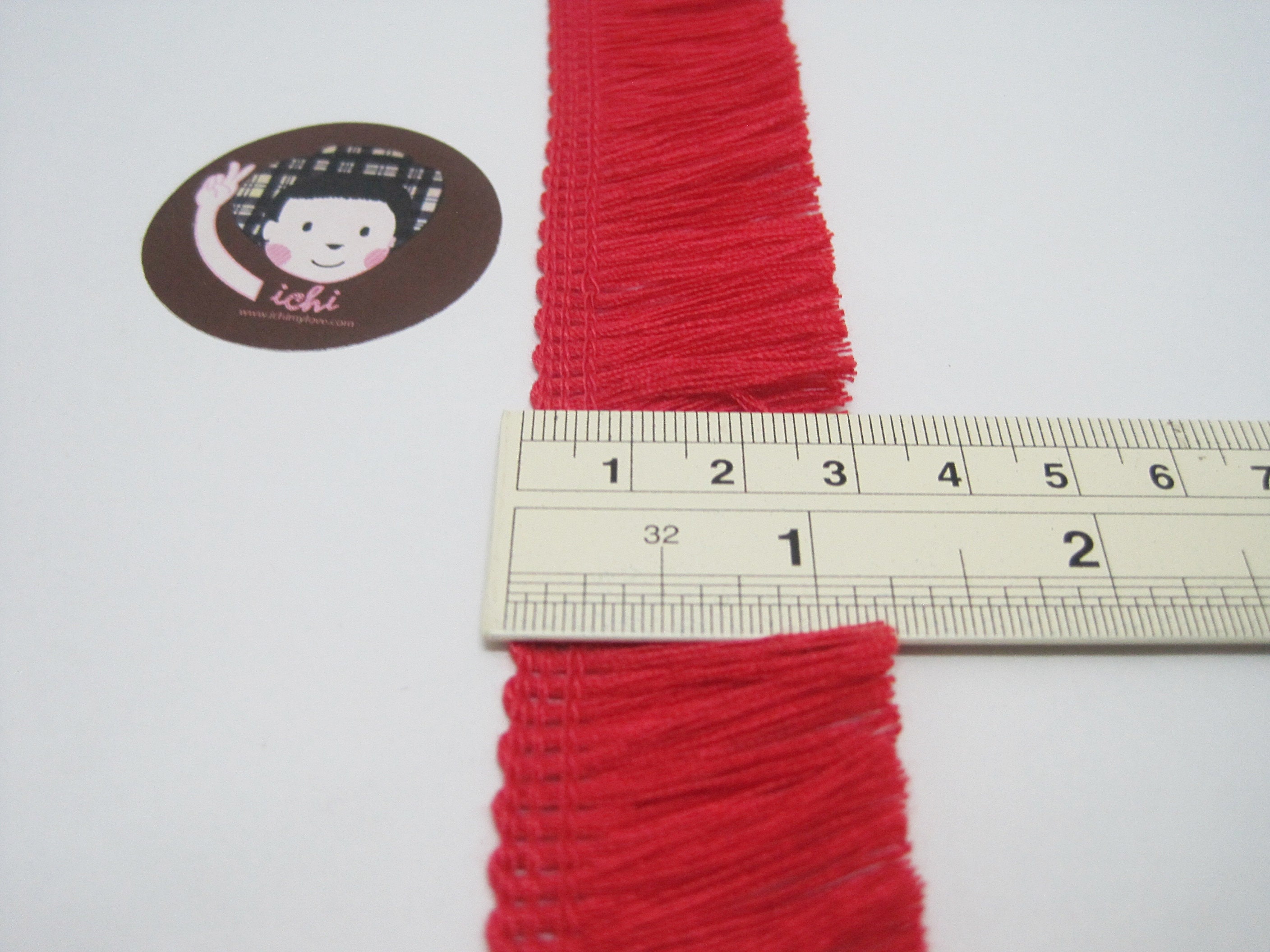 5 Yards Red Cotton Tassel Trim Red Trim Red Tassel Fringe Etsy