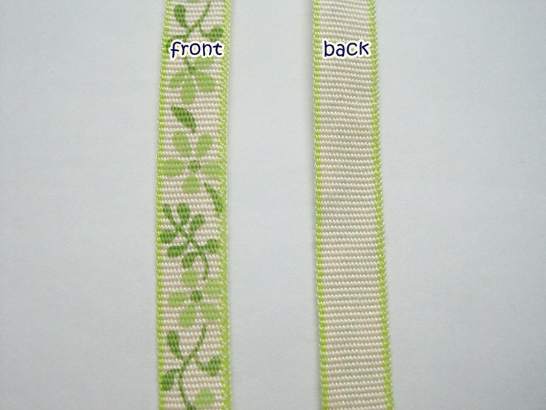 5 yards 38 Flower Ribbon Printed Ribbon green wholesale ribbons green ribbon floral ribbon hair bow ribbon FLower printed ribbon