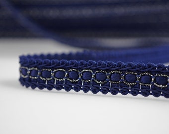 5 Yards 1/2 ""Marineblau Gimp geflochtene Borte."