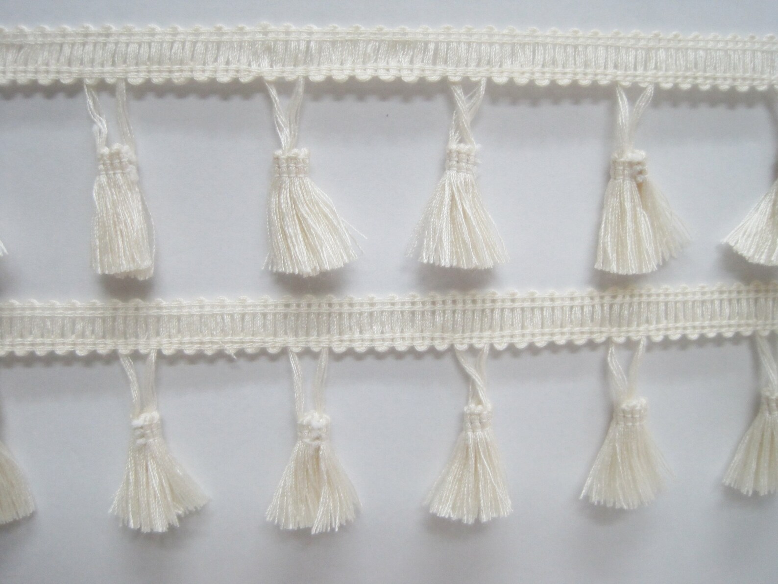 5 Yards 4 Cm Tassel Fringe Ivory Tassel Trim White Tassel Etsy