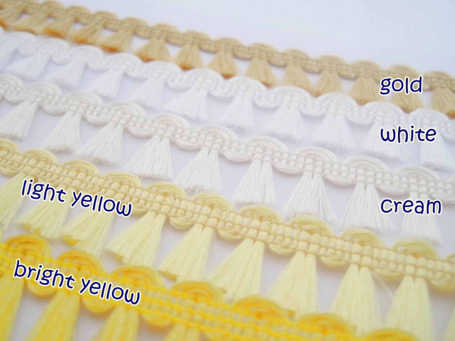 5 Yards Gold Mini Tassel Trim Gold Trim Gold Tassel Trim Etsy
