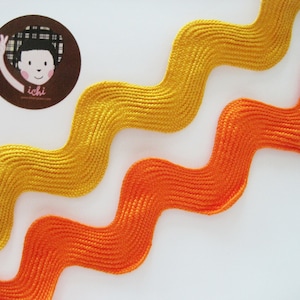 5 yards Orange Jumbo Rick Rack Trim, orange rick rack, Jumbo Ric Rac, Rick Rack Trim, Rick Rack Lot, jumbo rick rack, wholesale, orange lace