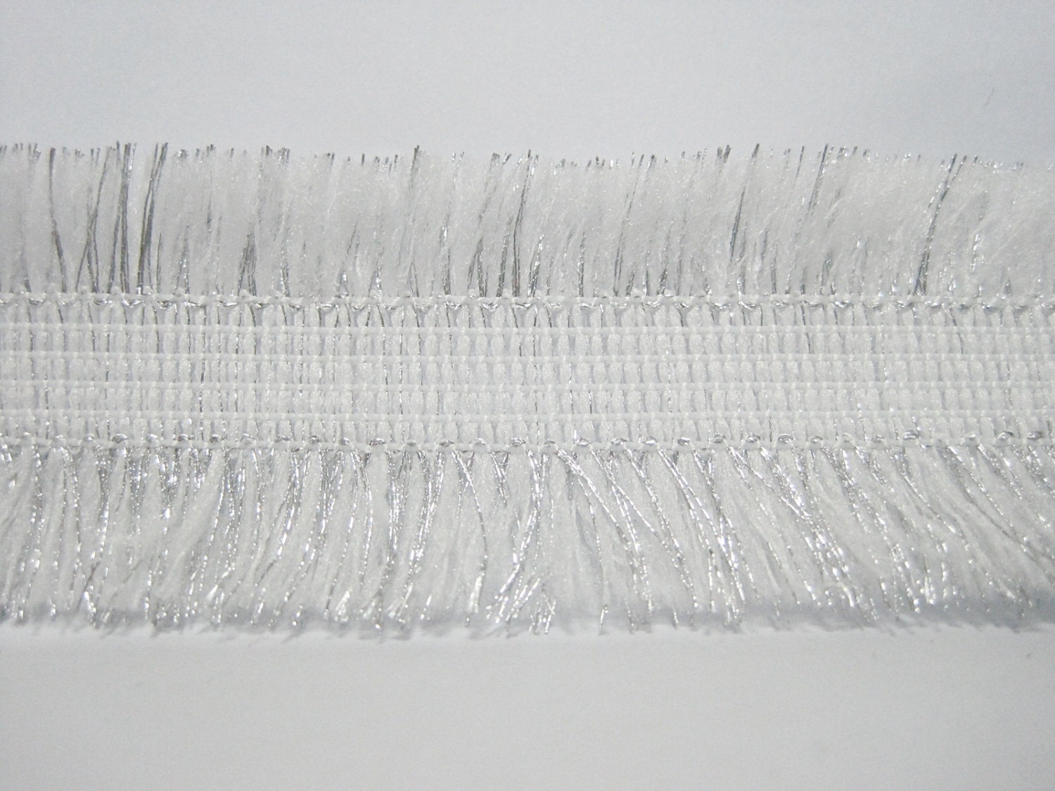 5 Yards Whitesilver 2side Tassel Trim White Tassel Trim Etsy