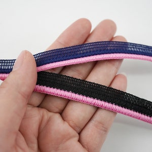 5 Yards Double Lip Cord Piping, edge piping, decorative edging, upholstery edging, flanged insertion piping, edging cord braid, pink piping