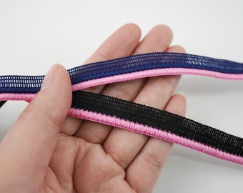 5 Yards Double Lip Cord Piping, edge piping, decorative edging, upholstery edging, flanged insertion piping, edging cord braid, pink piping