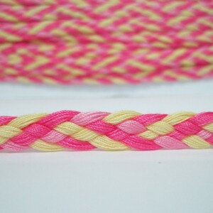 5 iarde di passamaneria intrecciata multicolore da 3/8"