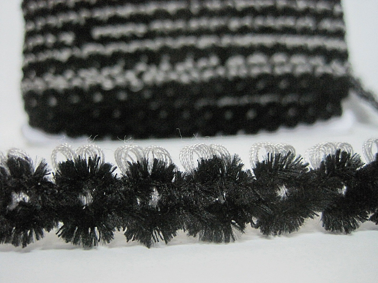 5 yard of Black Chenille Braided Chenille trim velvet trim Etsy