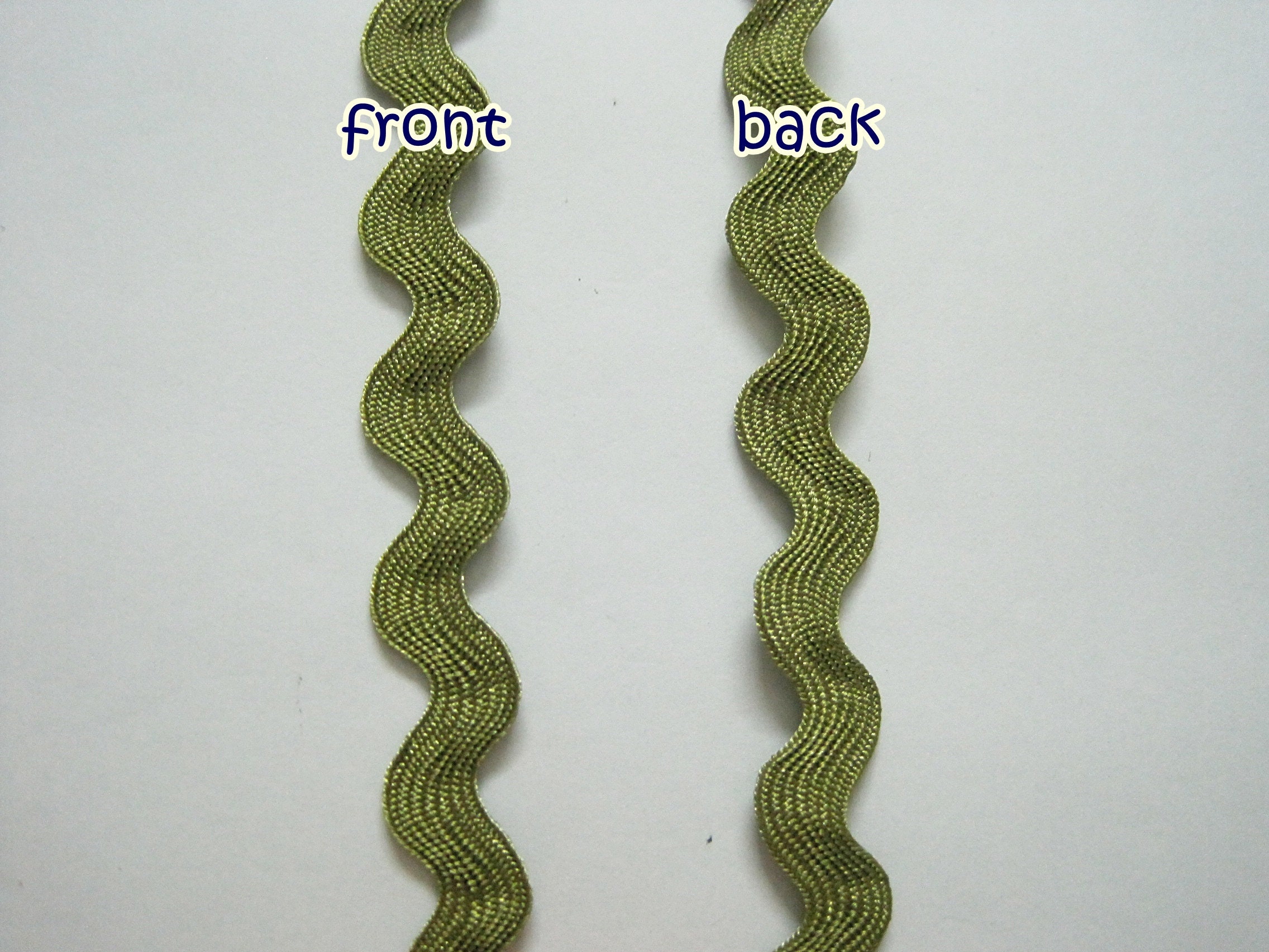 5 Yards 1/2 Olive Drab Green Rick Rack Trim Rick Rack Etsy UK