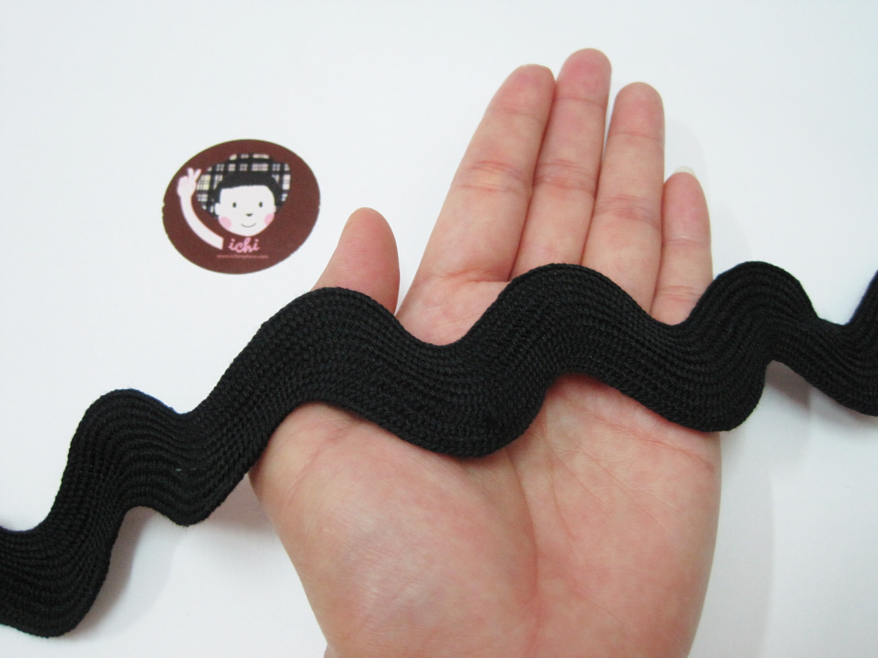 5 yards Black Jumbo Rick Rack Trim Black rick rack Rick Rack Etsy