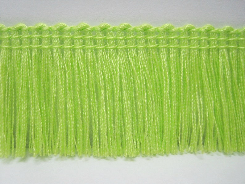 5 Yards Lime Green Cotton Tassel Trim Green Trim Green Etsy