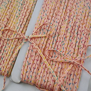5 yards Orange Sprinkles Soutache cord, soutache braid, shiny cord, flat cord, shiny braid, shiny flat braid, orange cord, orange soutache