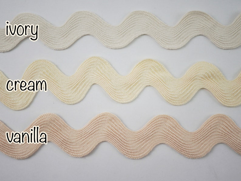 5 Yards Cream Jumbo Rick Rack Trim, Ivory Rick Rack, Jumbo Ric Rac ...