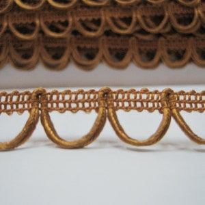 5 Yards Brown Loop Trim, Loop Trim, Braided Trim, Button Looping Trim ...