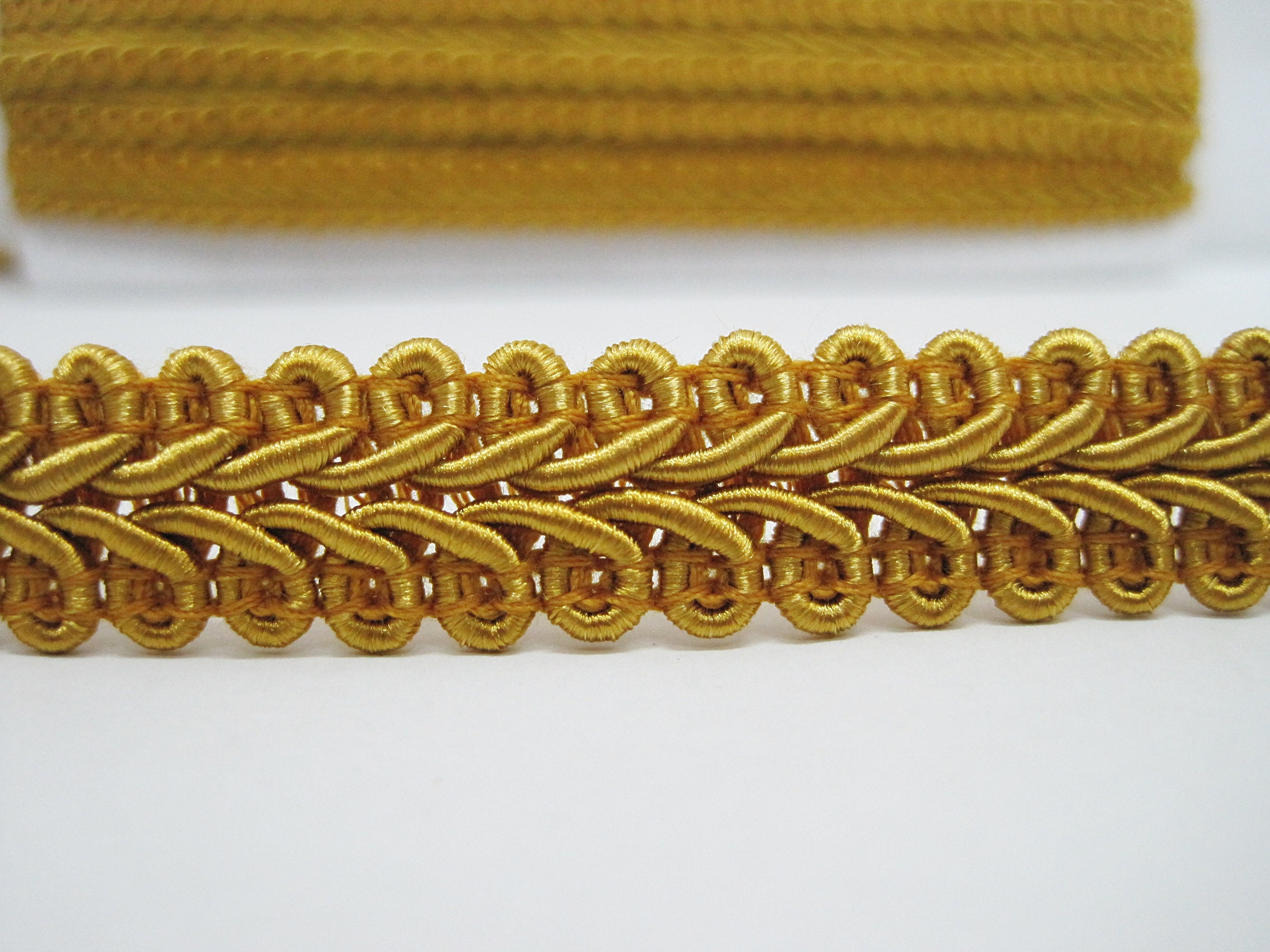 5 Yards 9/16 Classic Gold Gimp Braided Trim Gimp Braid Etsy