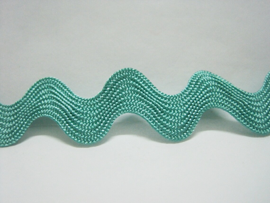 5 Yards 1/2 Aqua Green Rick Rack Trim Green Rick Rack Etsy