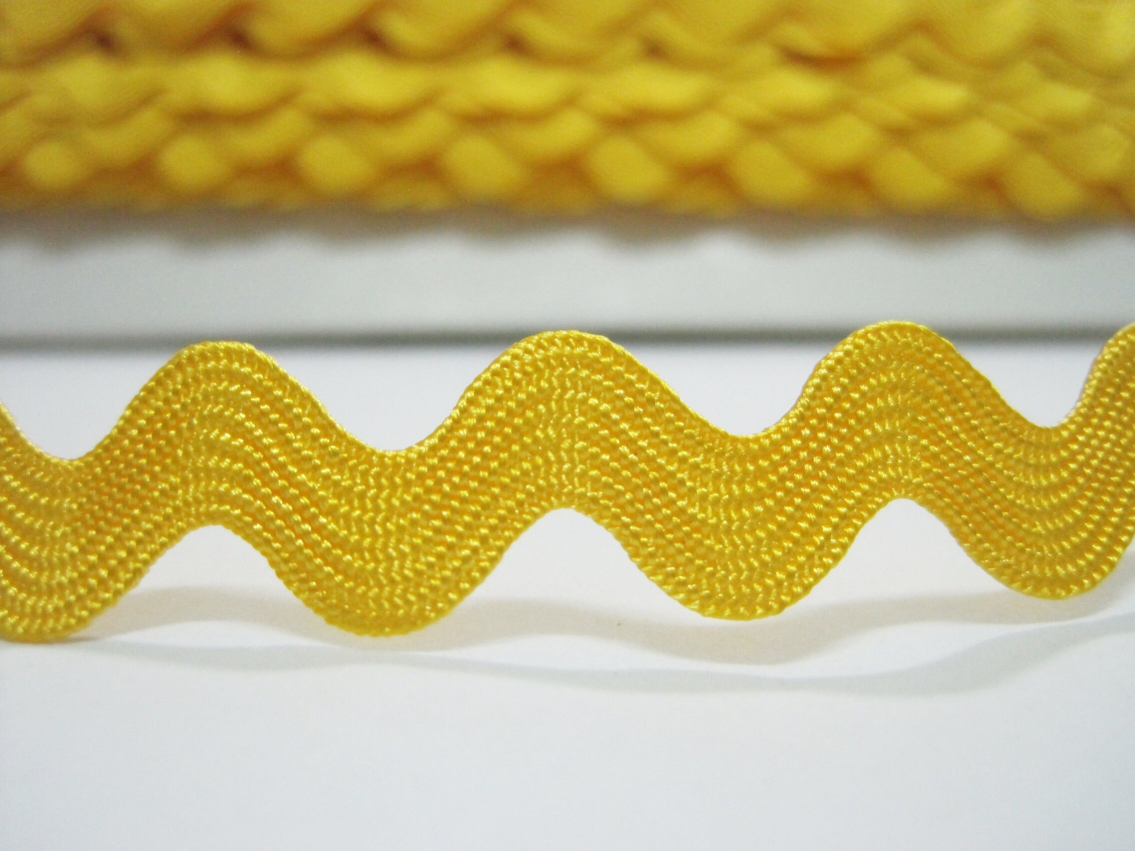 5 Yards 1/2 Rick Rack Trim Bright Yellow Ric Rac Trim Etsy