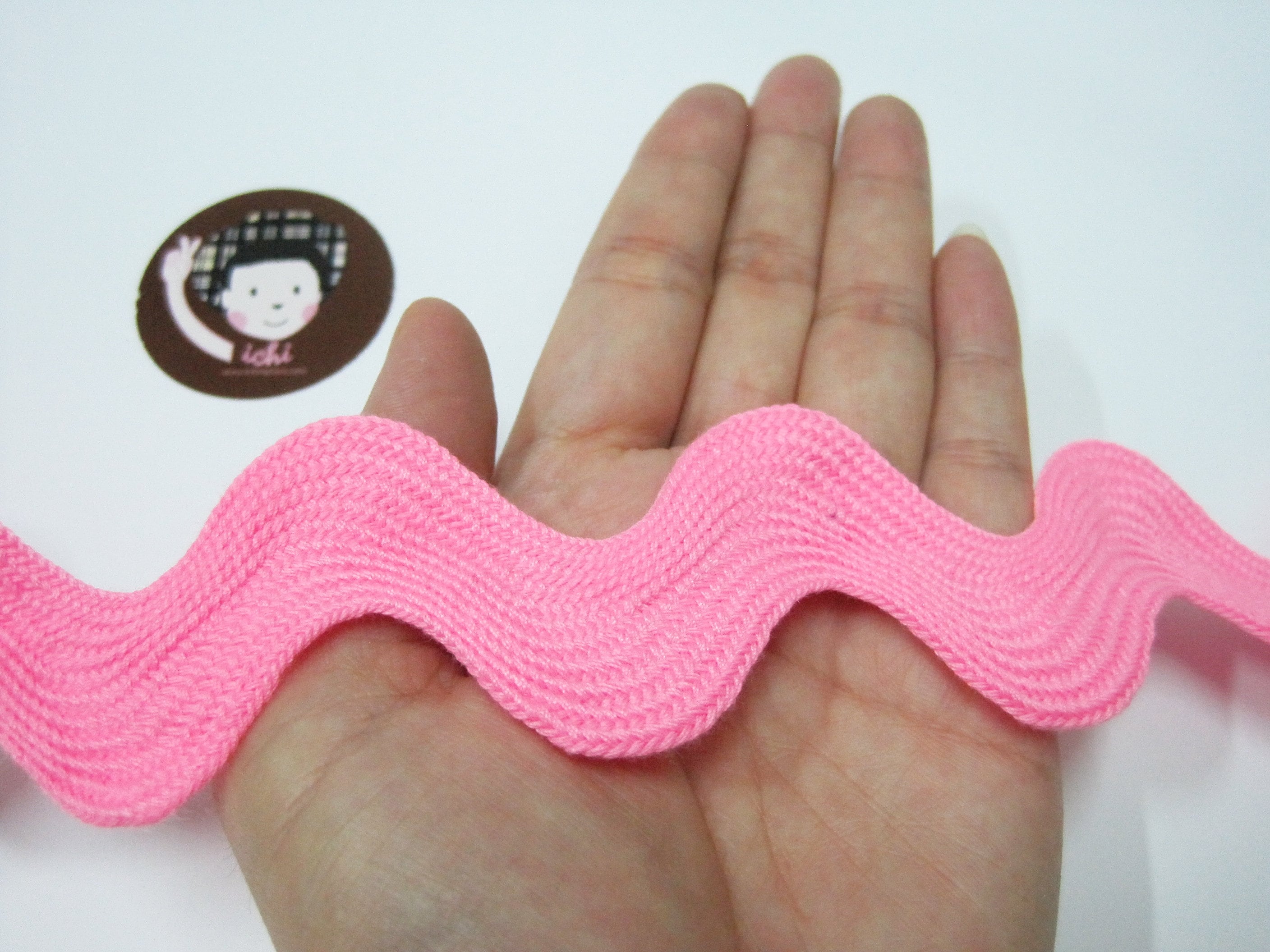 5 Yards Pink Jumbo Rick Rack Trim Pink Rick Rack Jumbo Ric Etsy