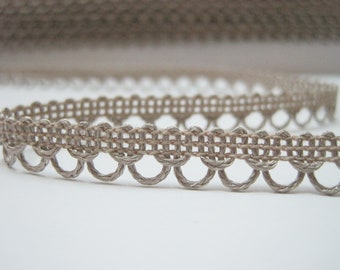 5 yards 5/16" Warm Gray Loop Trim
