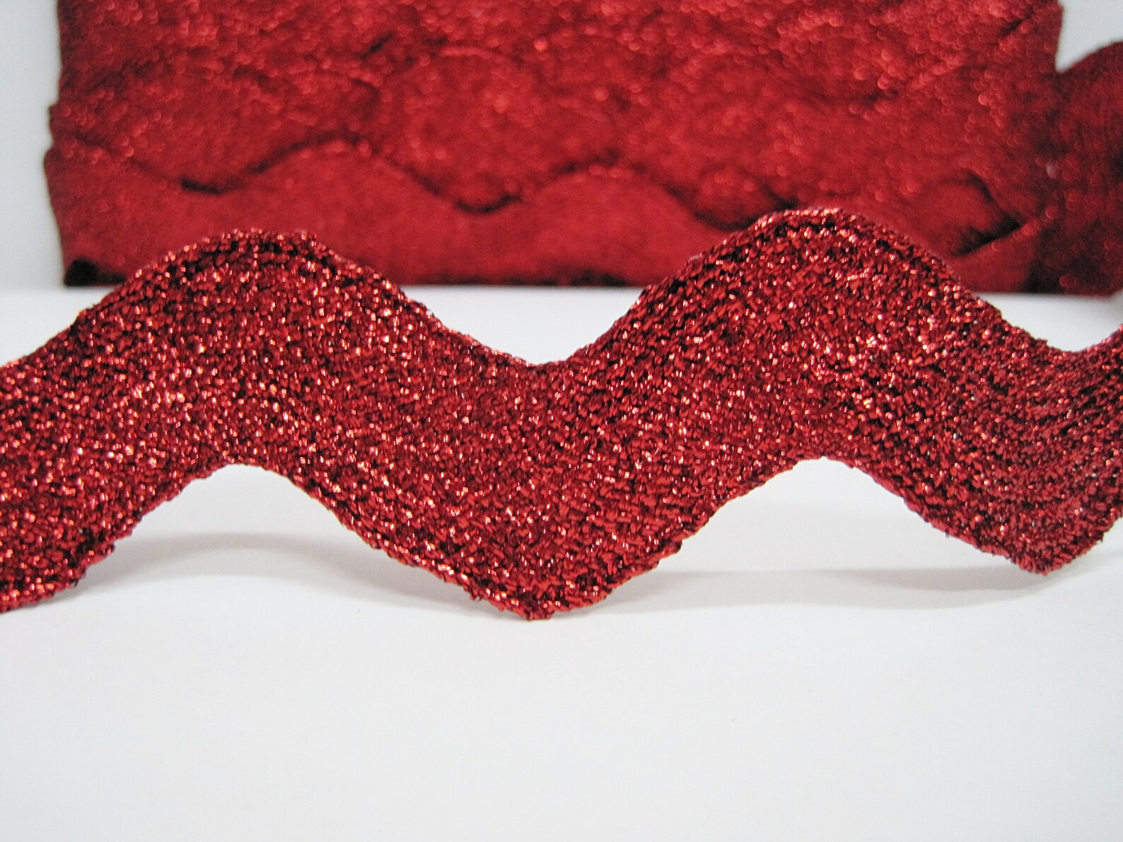 5 Yards Red Jumbo Metallic Rick Rack Trim Metallic Rick Rack Etsy